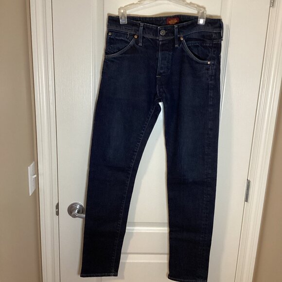 Jack & Jones Jeans Intelligence Men's Slim Fit Glenn Blue Denim Pants Button Fly - Picture 1 of 11